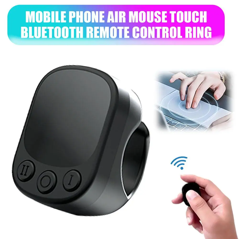 Auto Clicker Remote Control Page Turner, Wireless Scrolling Button Ring, Automatic Click Device Selfie Shutter Fingertip Tool