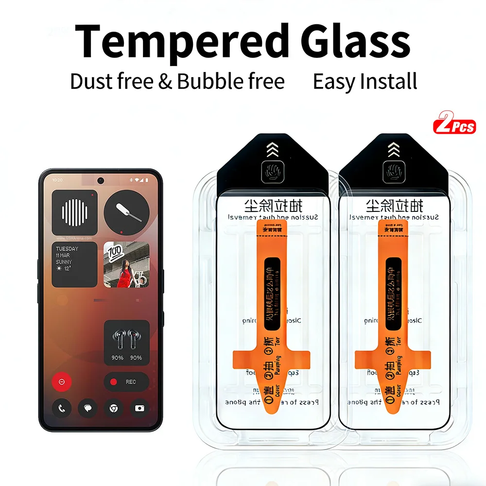 

2 шт. закаленное стекло для телефона Nothing 3A Pro/Lite CMF 2 Pro 3Apro 3Alite 2pro Защитная пленка для экрана установка в одно касание
