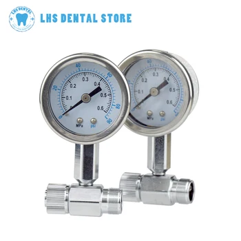 Dental mill manometer pressure gauge test air pressure dental chair unit spare parts for high and low speed handpiece