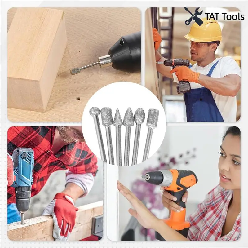 

Professional 20-Pcs Stone Carving Tools Set, Diamond Drill Bits With 1/8" Shank For Glass, Jewelry Engraving
