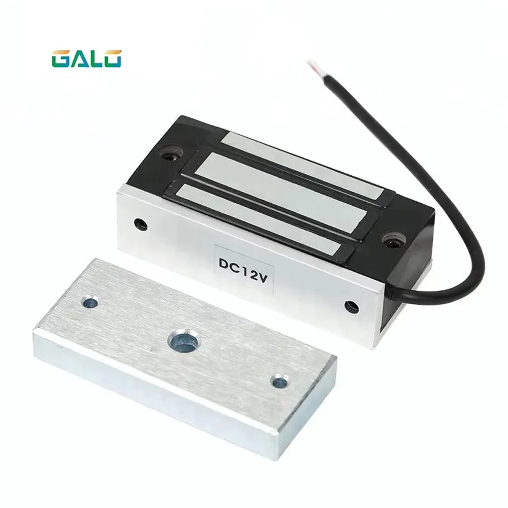 Miniaturowy zamek elektromagnetyczny M60 – 12 V DC, siła trzymania 60 kg, bezpieczny w przypadku awarii dla systemów wejściowych