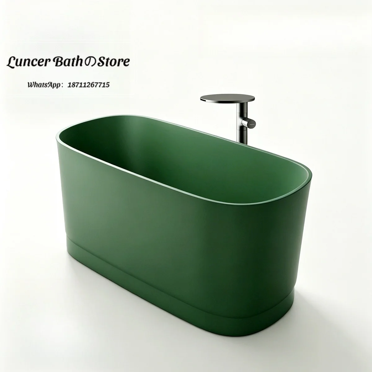 Small Space Sitting Bathtub, Artificial Stone Compact Soaking Tub for Home, Colorful Mini Bath, Short Depth Bathtub