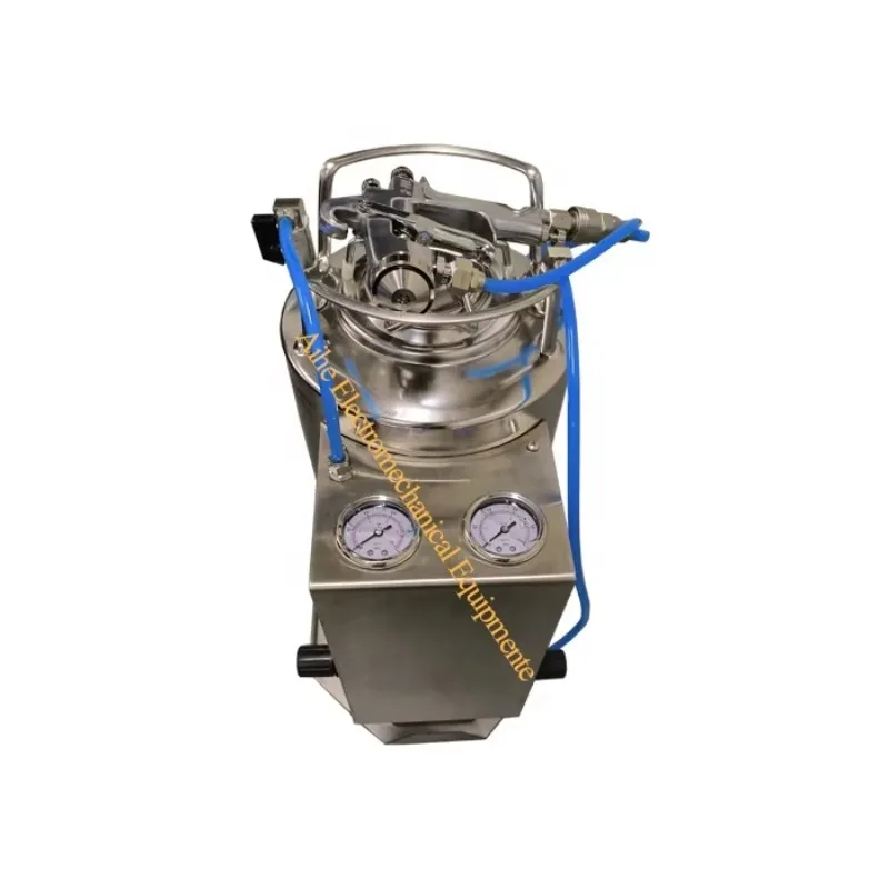 Handheld fuel injector tool with food-grade spray oil 304 stainless steel for flour mill and bakery applications