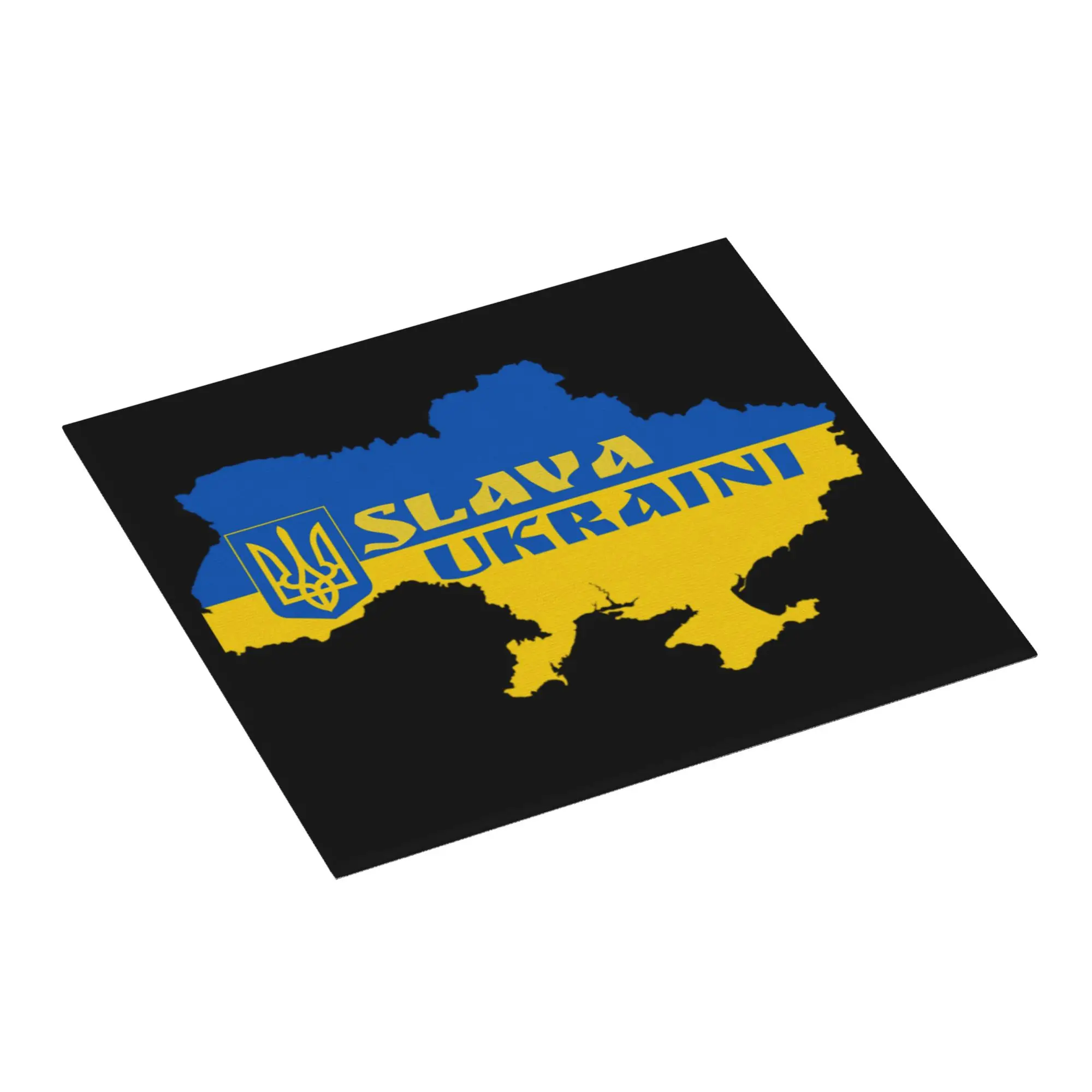Slava Ukraini Ukraine Flag Non‑Slip Waterproof Absorbent Barware Tableware Oil Proof Reusable  Bathroom Drying Mat For Kitchen