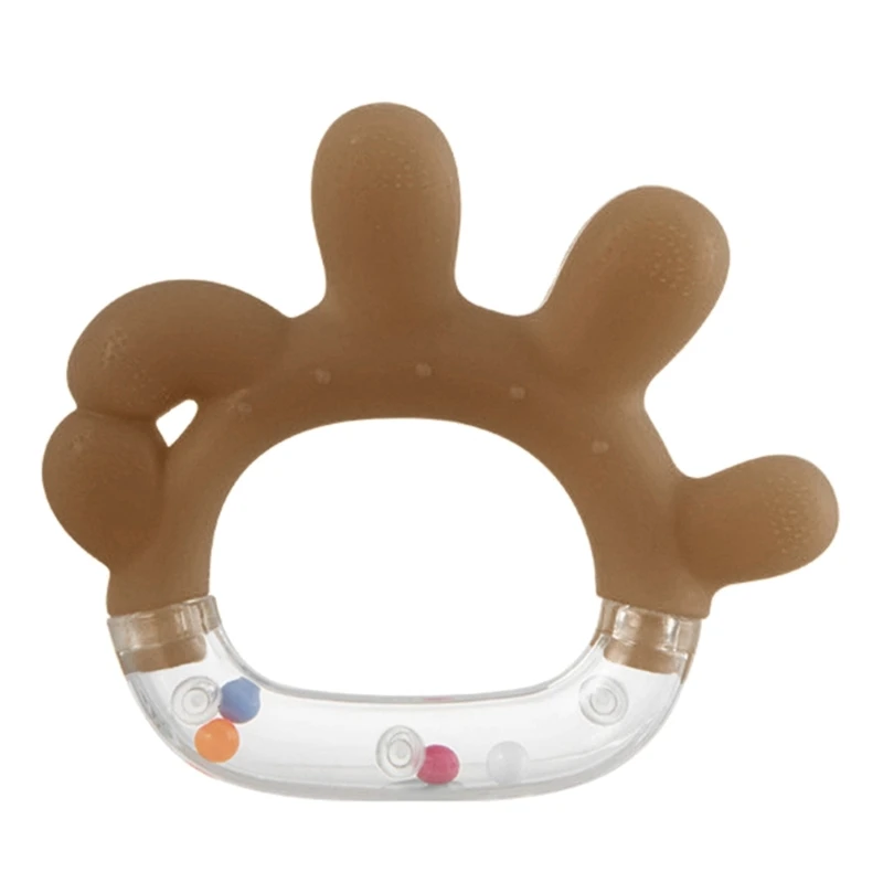 Baby Rattle ของเล่นสำหรับทารก Early การศึกษาของเล่นเด็กทารกของขวัญเด็กแรกเกิด Sensory ของเล่น Teether Shaker QX2D