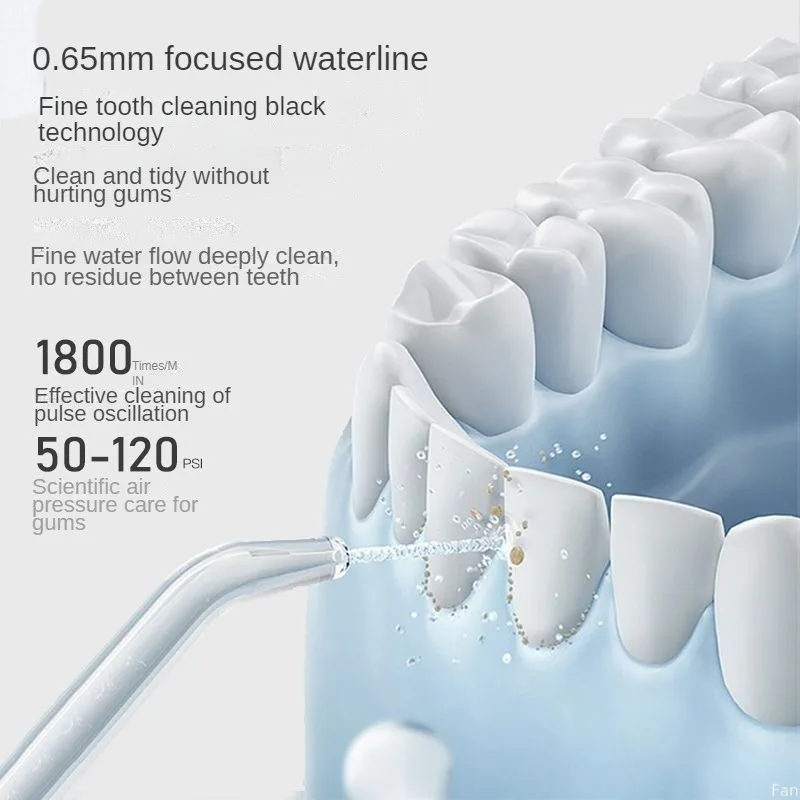 Dental Flosser Water Flosser Orthodontic Electric High Pressure Pulse 300ml Water Tank Home Portable Home Portable Teeth Cleaner