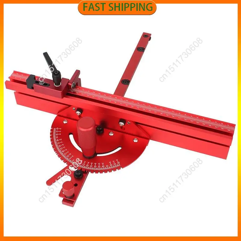 Buy Now 1 Set Miter Gauge And Fence, With Track Stop Sawing Assembly Angle Ruler For Table Saw Router Woodworking Bench Tools DI