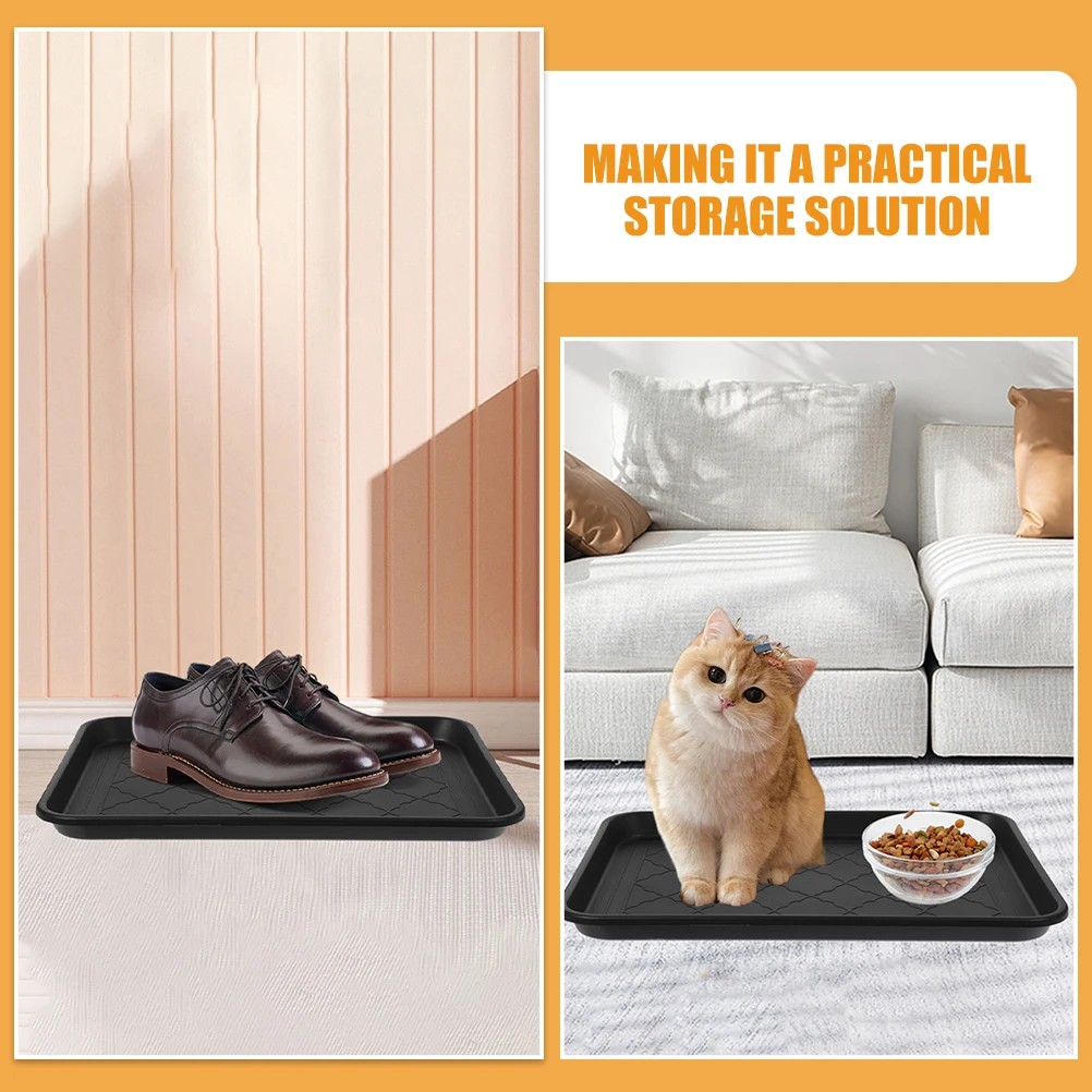 

2Pcs Boot Tray Multifunction Plastic Shoe Storage Mat for Entryway Car Trunk Mudroom Sundries Tray Boot Trays for Entryway