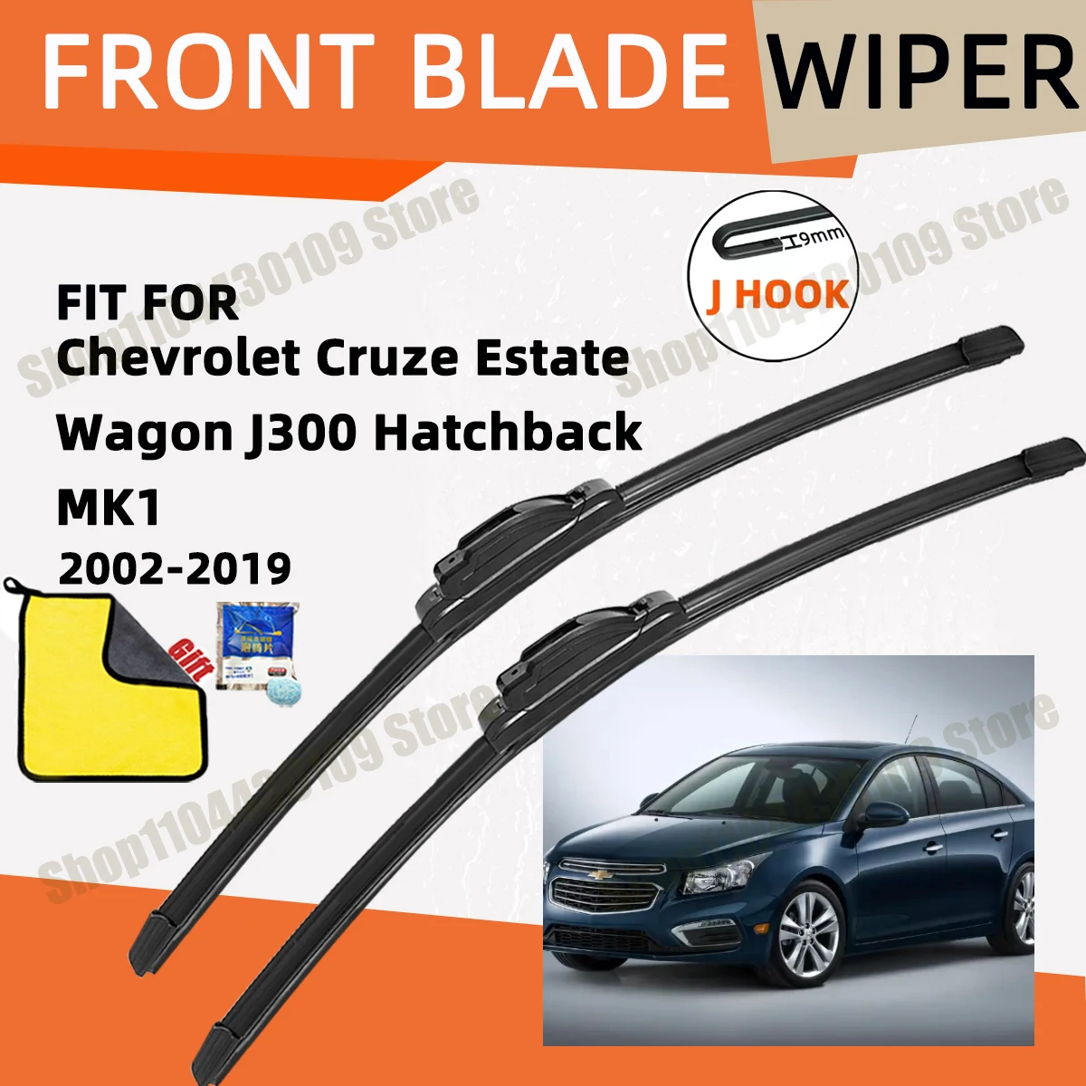 

Double Rubber Car Wiper for Chevrolet Cruze Estate Wagon J300 Hatchback MK1 Front Wiper Blades Brushes Auto Windscreen Window