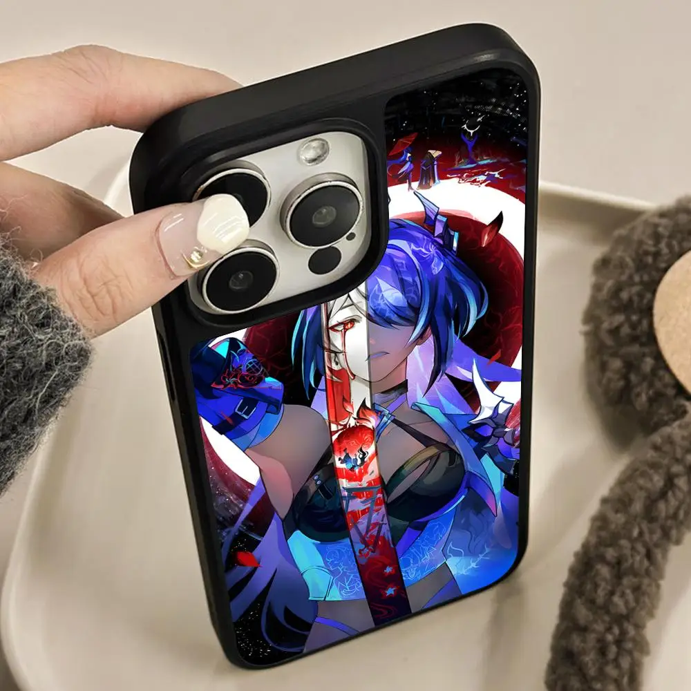 

Чехол для телефона Honkai Star Rail Acheron для iPhone 17, 16, 15, 14, 13, 12, 11 Air Pro Max Plus, цветной чехол с матовой поверхностью, роскошный чехол