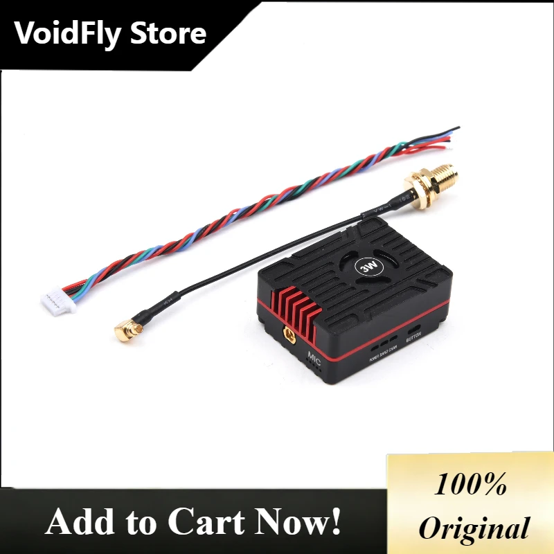 VoidFly 1pcs for 4.9G-5.8G 64CH Long Range VTX 3W 25mW 400mW 800mW 1500mW 3000mW Pit mode FPV Transmitter for RC FPV Drone