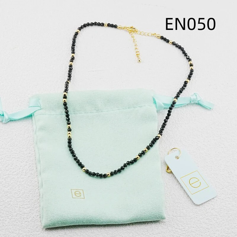 

VKVVA Fashion Jewelry Black Beaded Necklace for Women Birthday Gifts Elegant Stylish Unique Gift