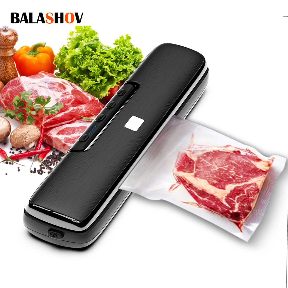 Vacuum Food Sealer Packaging Machine 220V Household Food Vacuum Sealer Film Sealer Vacuum Packer Kitchen with Vacuum Bags