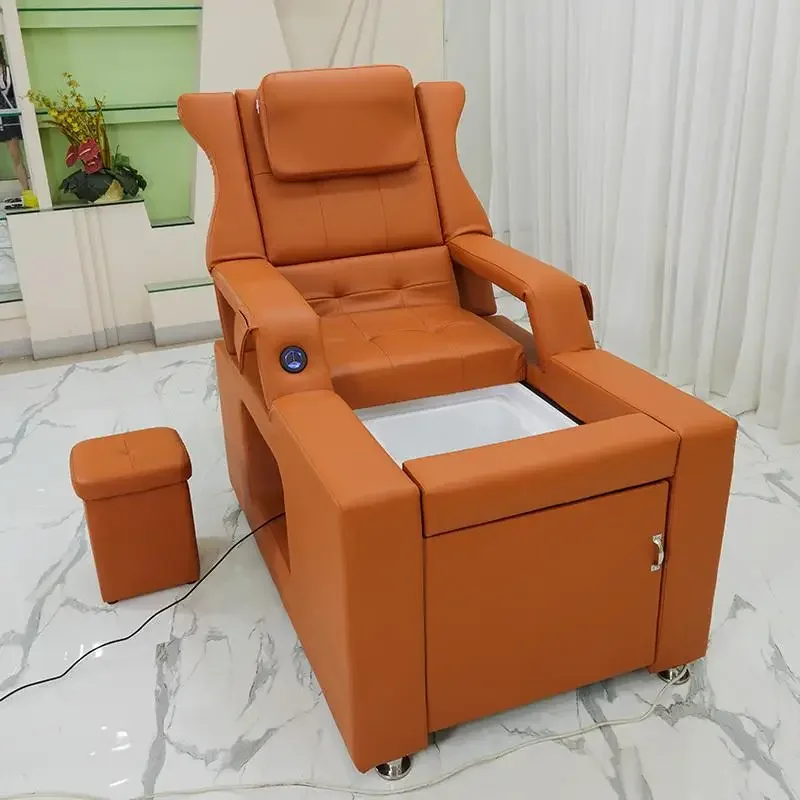 2024 Modern beauty furniture foot spa head water therapy massage table shampoo bed hair salon washing chair