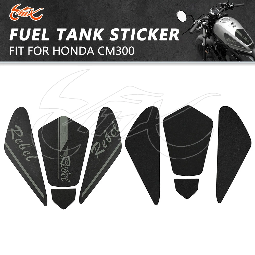 

Fit for HONDA CM300 REBEL300 REBEL 300 Motorcycle Tank Pad Protector Sticker Side Knee Tank Pad Grip Decals