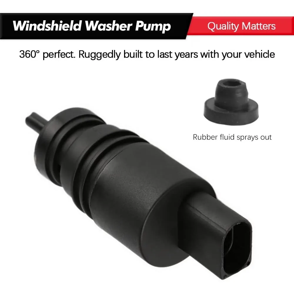 Front Windshield Washer Pump W/Grommet Replacement for BMW E46 M3 M5 X3/5 Z3 Z4 Z8 For Benz E250 E300 E320 E500 E550 67128362154 - view 2