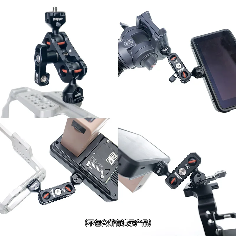 VLOGGER الافعى ترايبود رؤساء الإفراج السريع توضيح ماجيك الذراع محول تركيب رؤساء 1/4 "المسمار العالمي كاميرا الملحقات