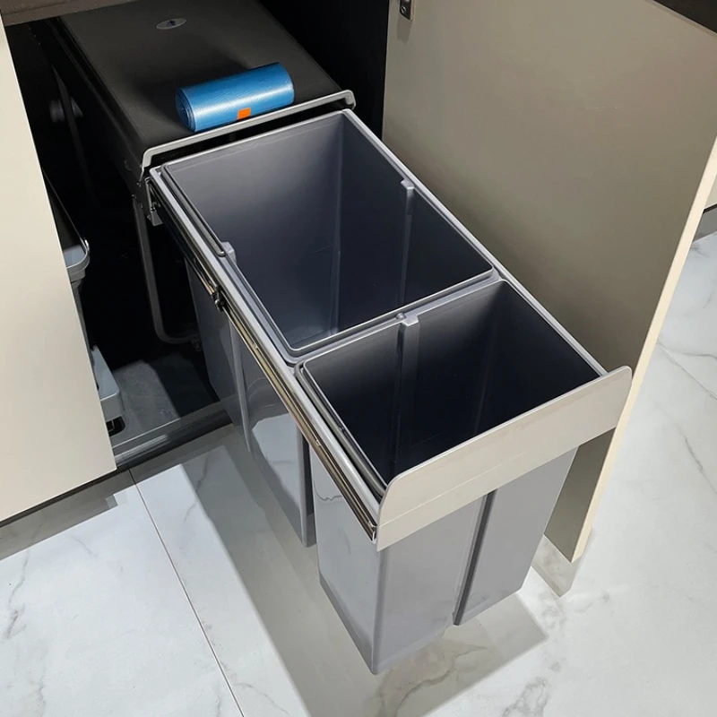 

Кухонный отдельный мусорный бак, встроенный мусорный бак, контейнеры для утилизации пищевых отходов, большая вместимость, мусорный бак для бытовой уборки