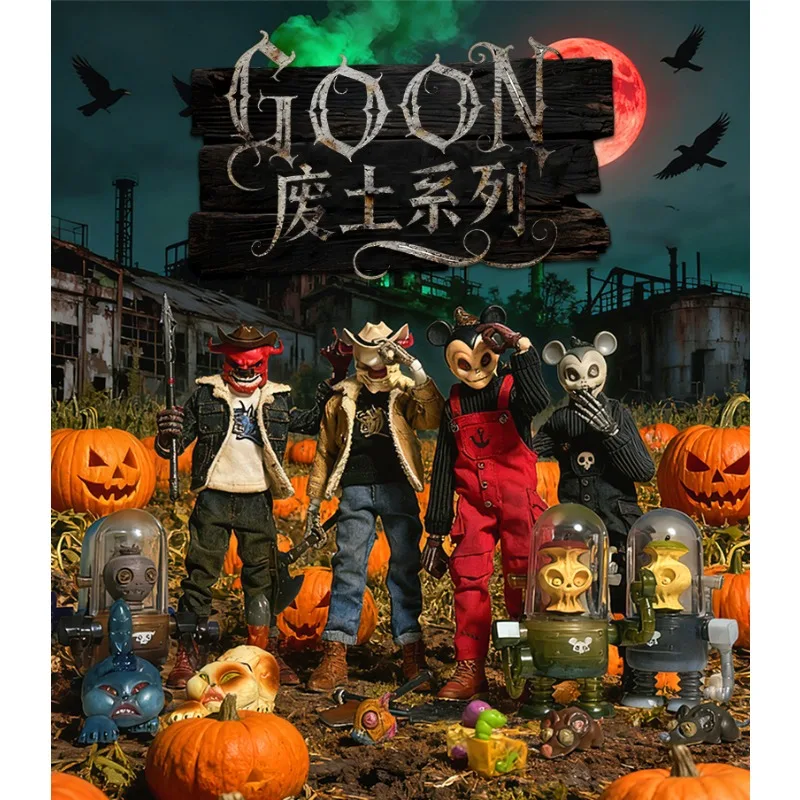 【in magazzino】 AXYTOYS Original Bone 1/8 Waste Soil Team Series Ruine Soldati mobili Modello di bambola alla moda Ciondolo Set regalo giocattolo