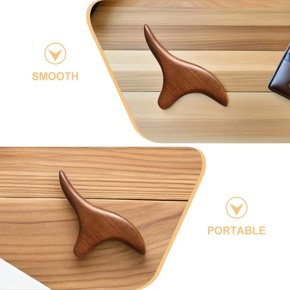 عصا تدليك من خشب الصندل الذهبي، أداة علاج خشبية متعددة الوظائف لتخفيف القدم والساق والظهر والرقبة، بكرة خشبية طبيعية محمولة