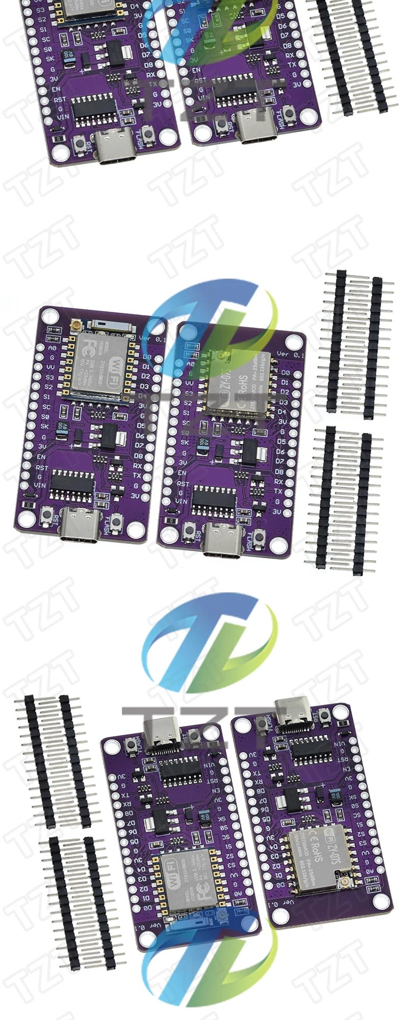 1/3 Stück Typ-C USB Nodemcu Lua ESP8266 Entwicklungsboard Serielles Drahtloses WIFI CH340 ESP-07/07S Modul für Arduino – Detail 5
