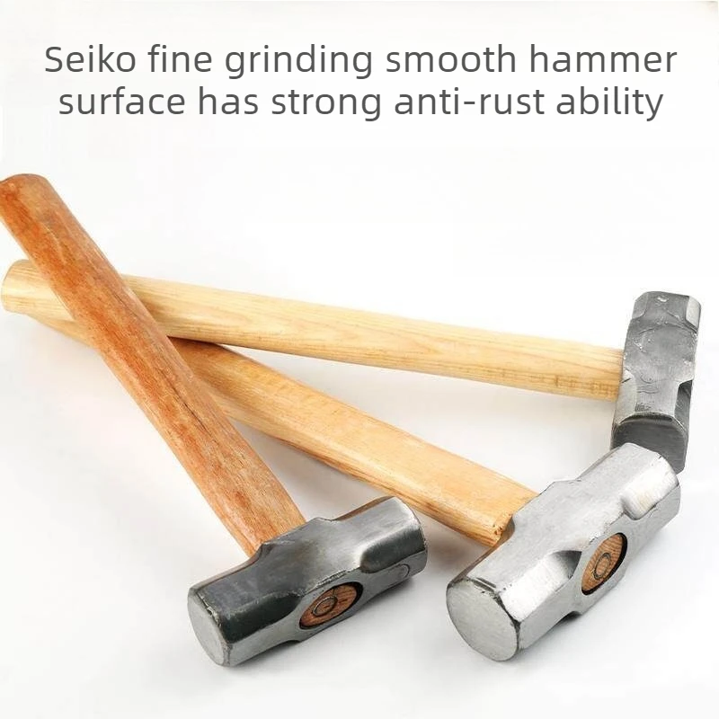 High Carbon Steel Octagonal Hammer 4/6/8 Pound Hammer Multifunctional Wood Handle Hammers Professional Building Tool Accessories