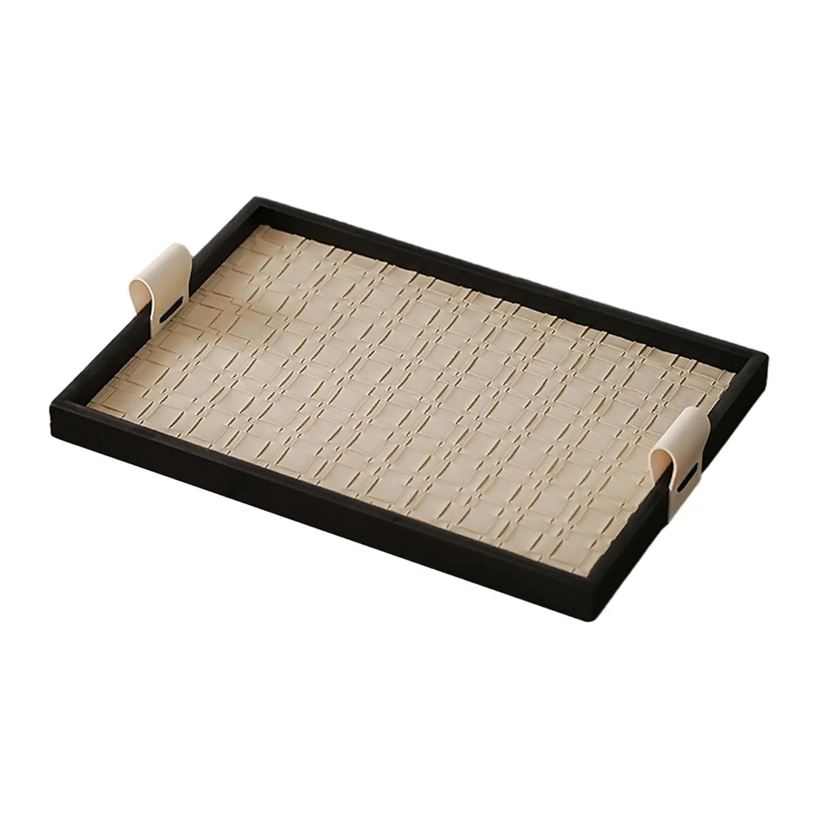 

Поднос для хранения ювелирных изделий, элегантное ожерелье, браслет, дисплей для настольной вечеринки, бар 40 см x 28 см x 3 см, бежевый