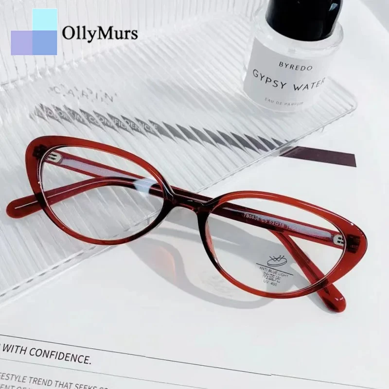 

OLLYMURS Prescription Glasses for Women Eyeglasses Women's Eyepieces Lunettes De Lecture Computer Lenses to Read Eyeglass Frames