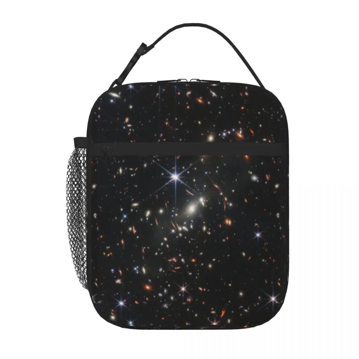 Hot Sale Webb S First Deep Field - JWST Marble Print Kids Lunch Bag Train Ride Canvas Lunch Bag