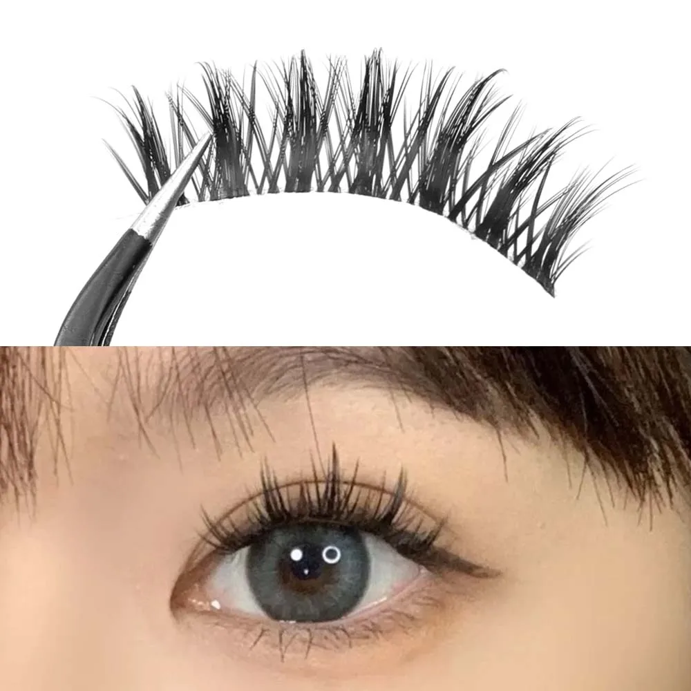 5 Pairs New Natural Manga Lashes 3D Soft Eyelashes Thick False Eye Lashes Manga Daily Dating Makeup Eyelashes Lashes Wispy