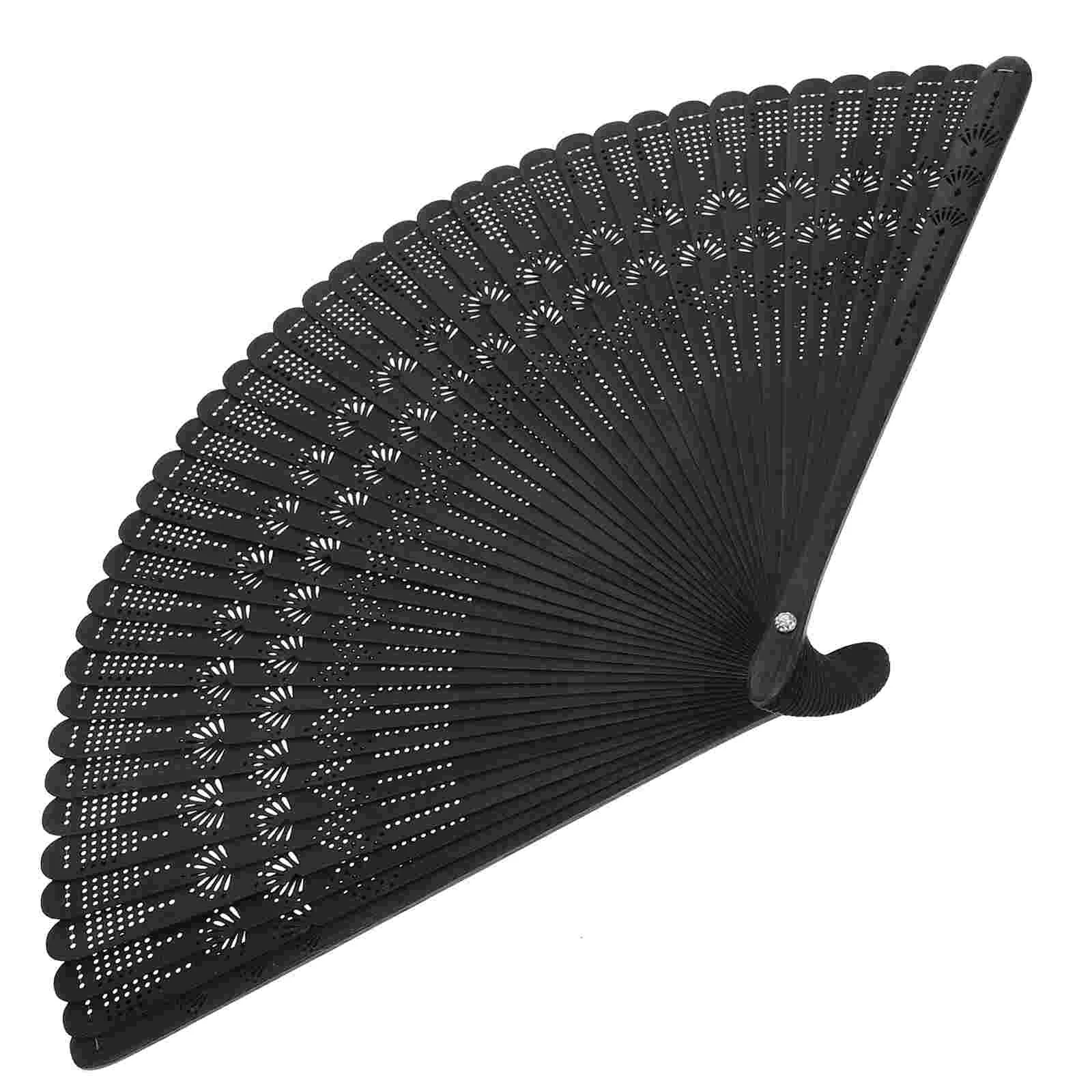 Watch Miss Rechargeable Fan Portable Chinese Fans Folding Bamboo Hand for Women