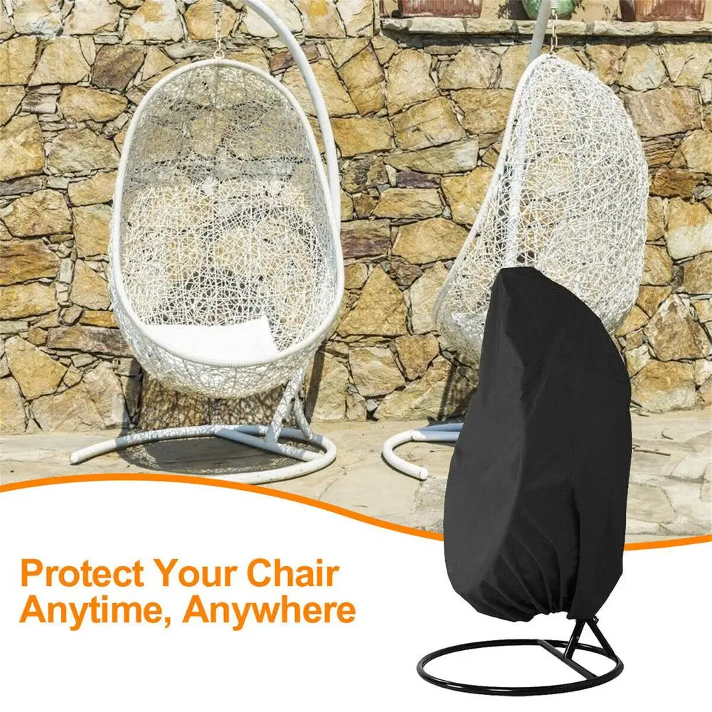 Face Swing-Juste de chaise en forme d'œuf, protection de meubles, imperméable, anti-UV, pour jardin, 115x190cm