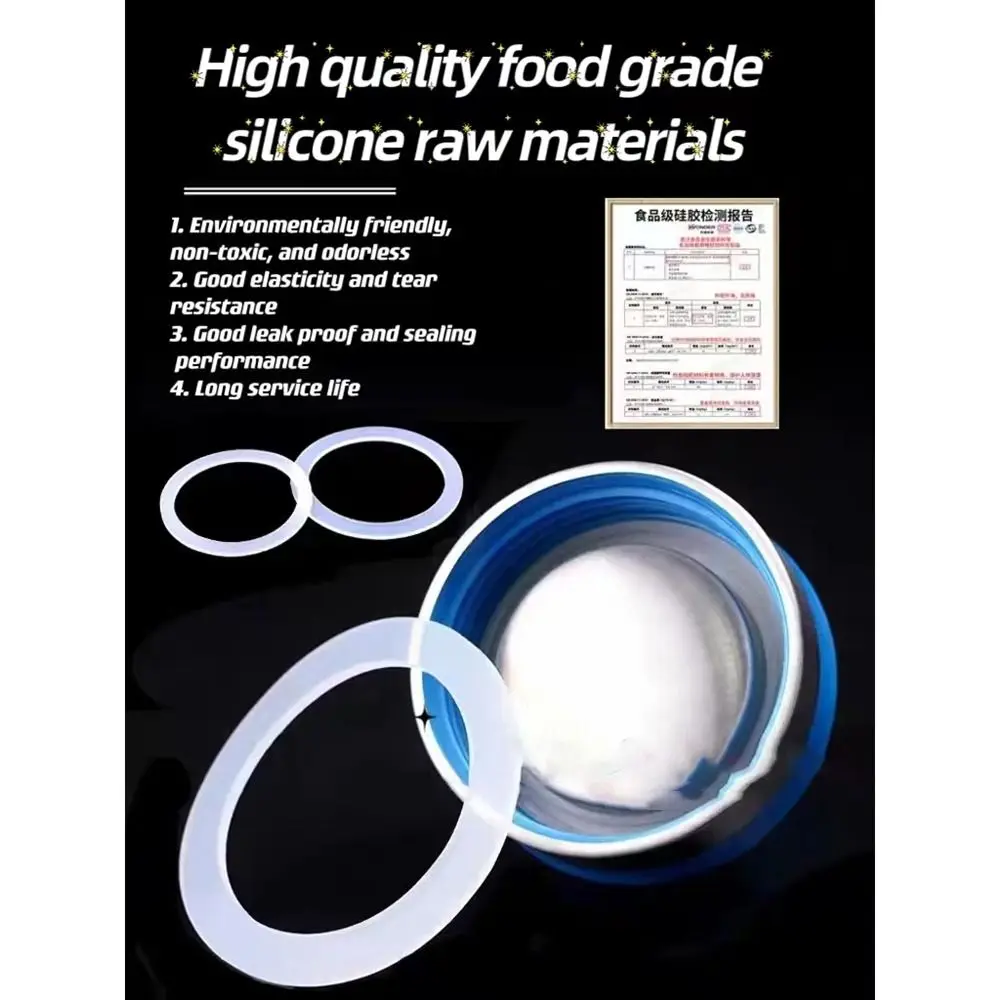 1Pcs Waterproof Silicone Sealing Ring Insulation Cup Water Cup Accessory Rubber Ring Universal Food Grade Leak-proof Gasket