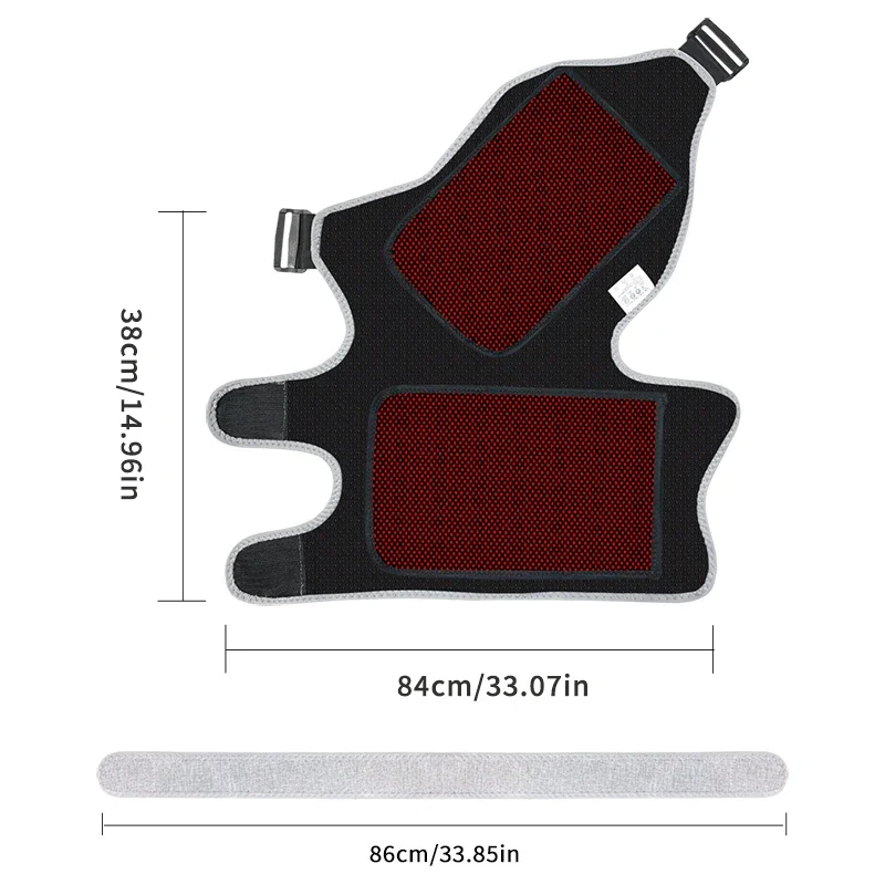 Red Light Heating Massage Shoulder Support Heating Pad 3-Speed Vibration Muscle Relax Belt Shoulder Brace