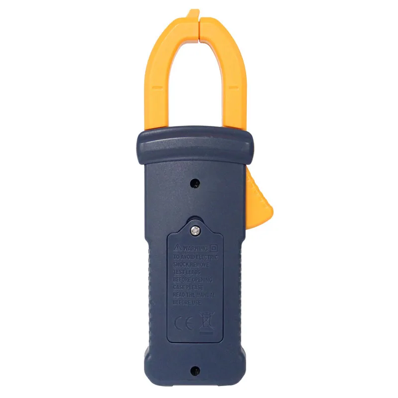 Yellow Digital Clamp Meter Non-contact Voltage Detection Built-in Led Flashlight For Low-light Environments For Electrician Work