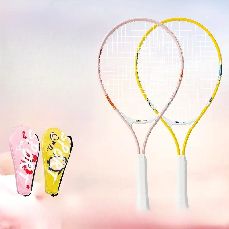 

Tennis Racket Integrated Racket Thickened Waterproof Oxford Cloth Portable Aluminum Alloy Beginner Training Tennis Racket Set