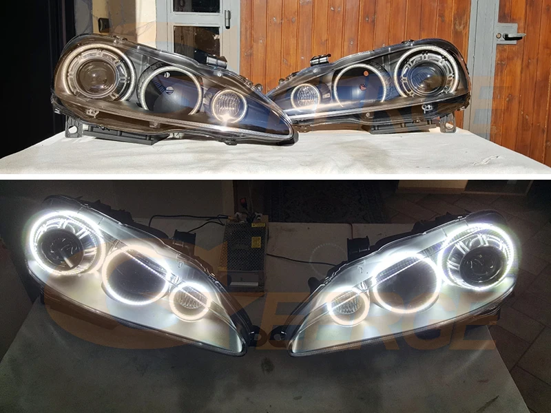 For Alfa Romeo 147 2005 2006 2007 2008 2009 2010 Ultra Bright 6 PCS LED Angel Eyes Kit Halo Rings Day Light