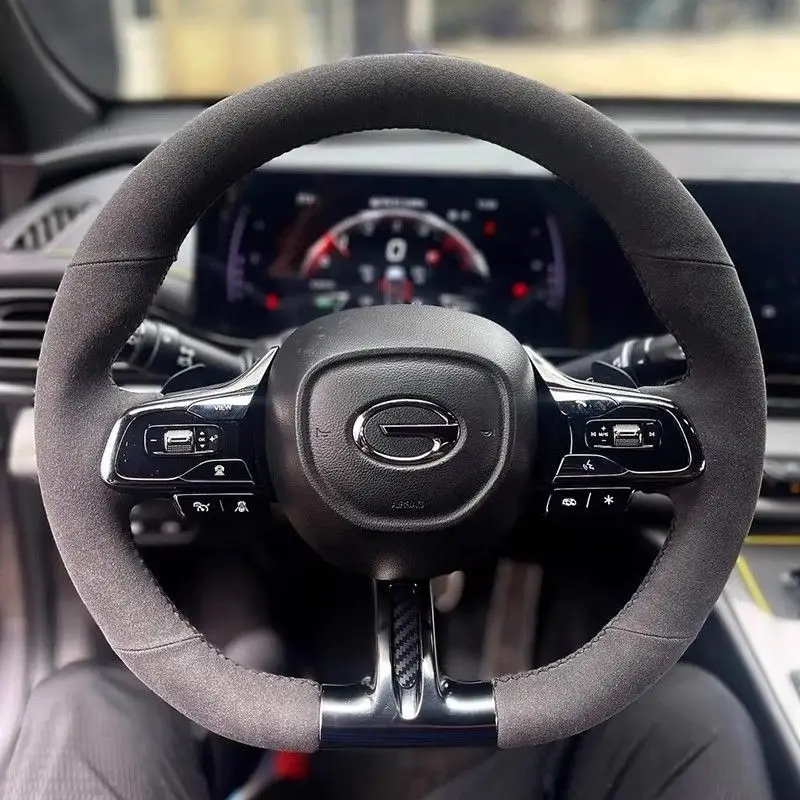 

Suitable for 21-24 models of GAC Trumpchi Shadow Leopard hand sewn steering wheel
