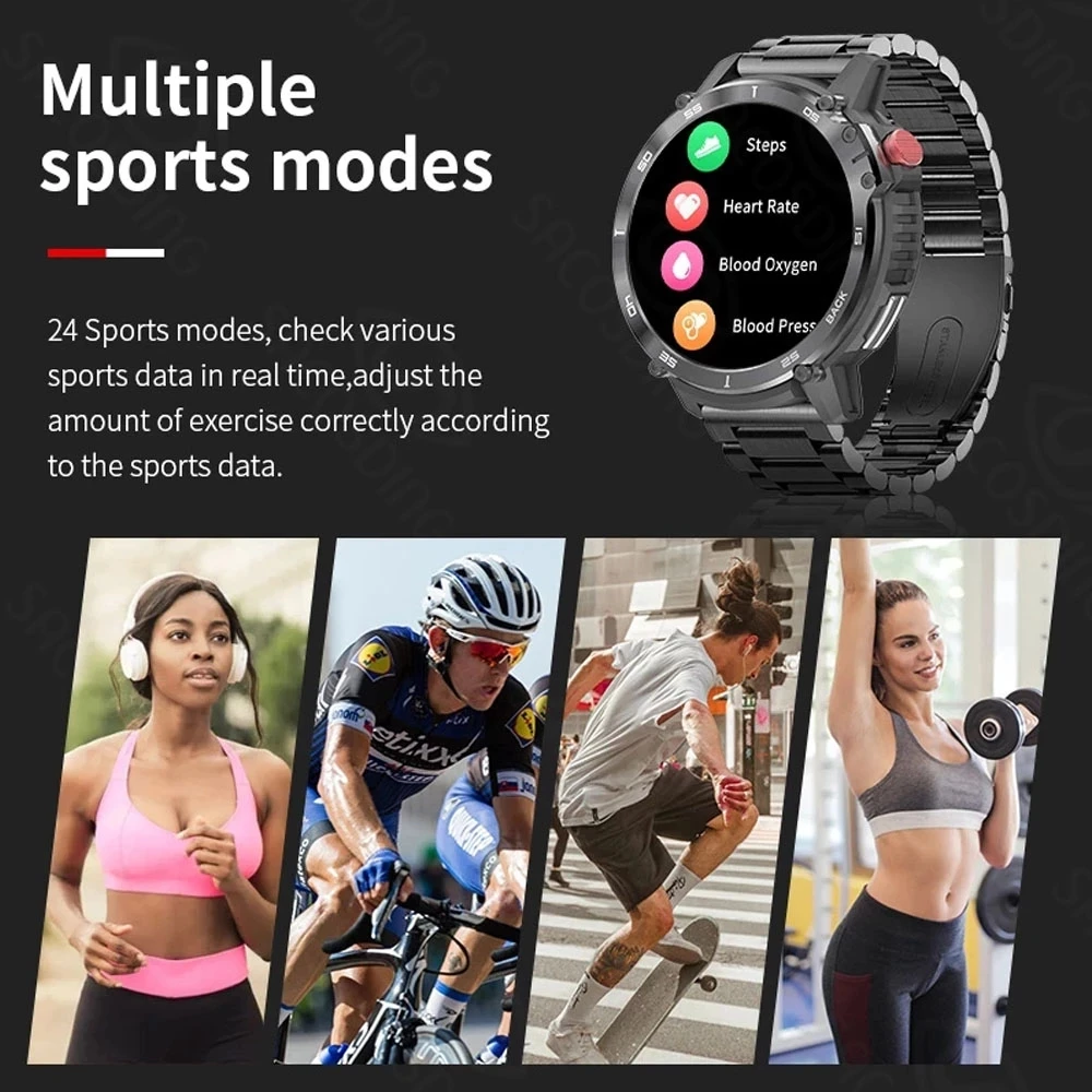 2023 4G ROM 1G RAM New Smart Watch Men Display Voice Calling Sports Watches Local Music Playback IP68 Waterproof Smartwatch Men