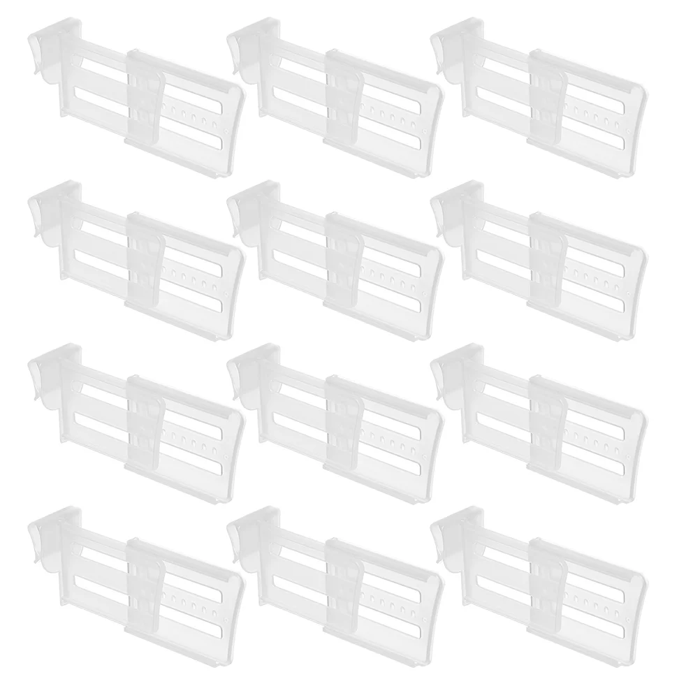 12 Pcs Seasoning Divider Fridge Partition Food Board Side Door Sock Drawer Plate Refrigerator Space Pp Trash Bin