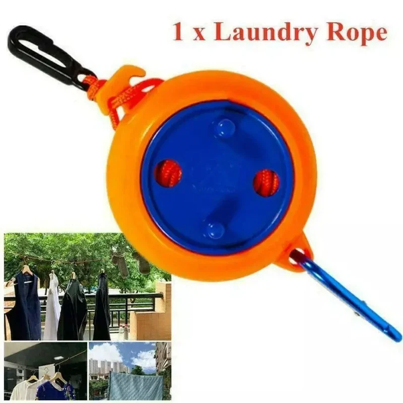 

10M Hanging Clothesline Portable Travelling Clothesline Outdoor Camping Windproof Portable Retractable Clothesline Clothes