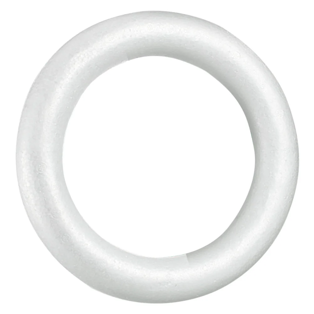 Desktop Decors Unfinished Foams Crafts Ring DIY Model White Blank Design Circle Wreaths for Circles
