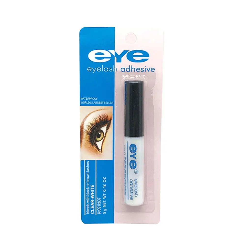 Cola impermeável para cílios postiços, cola para Eye Lash, ferramentas de maquiagem, adesivo cosmético, G0J2, branco claro, preto, verde, 1pc