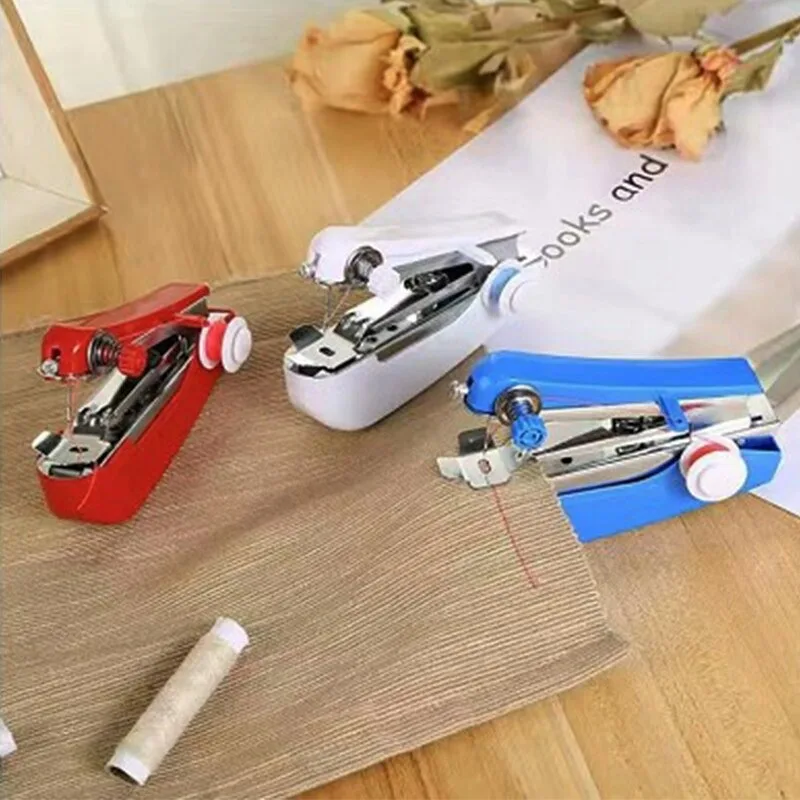 Tragbare Nähmaschine kleine Hand Multi Nähmaschine Haushalt einfache Handarbeit manuelle Ernte Reparatur Kleidung Stoff