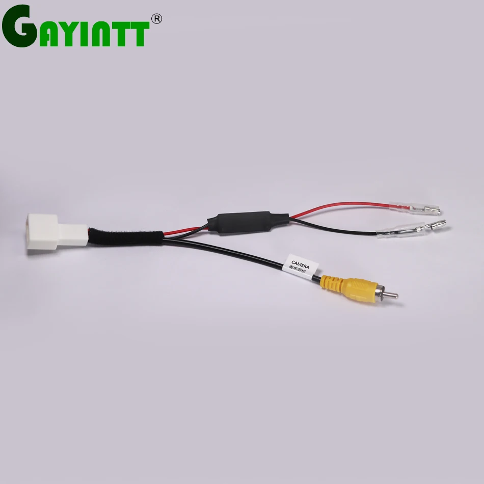 

GAYINTT Car Rear view Camera RCA Video Plug Cable Adapter For Toyota LAND CRUISER RAV4 RX330 4PIN Toyota 86 original car screen