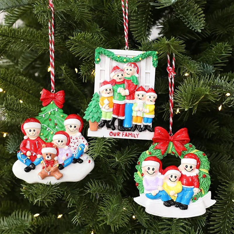 new-christmas-family-resin-pendant-creative-christmas-tree-decorations-christmas-gift-toys