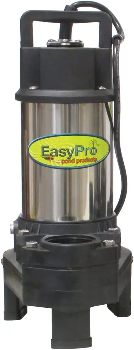 EasyPro TH250 Stainless Steel Waterfall and Stream Pump - Energy Efficient, Long Lasting Pump with 2 Year Warranty - 4100 GPH