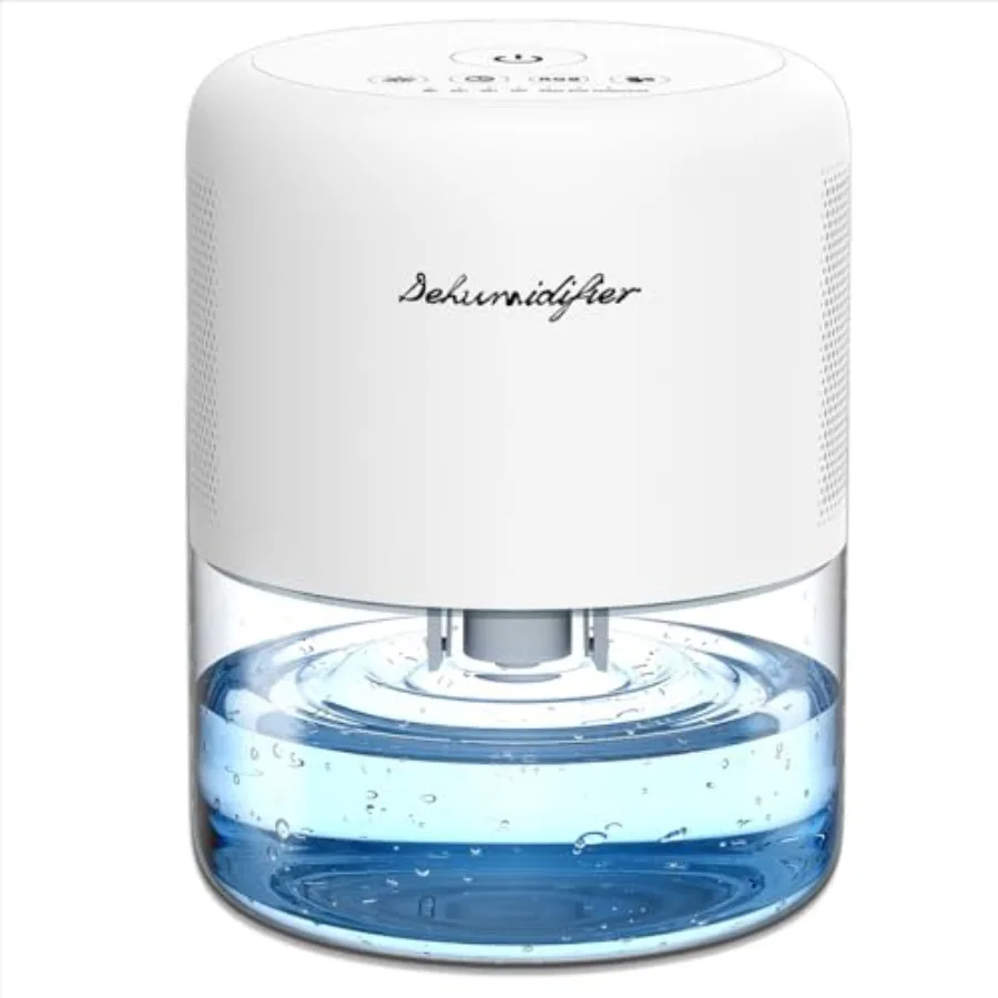 

Dehumidifier for Home Small Quiet Dehumidifiers for 44OZ Water Tank Auto Defrost and Shutoff 10 Colors Light 4 Timer Options 3