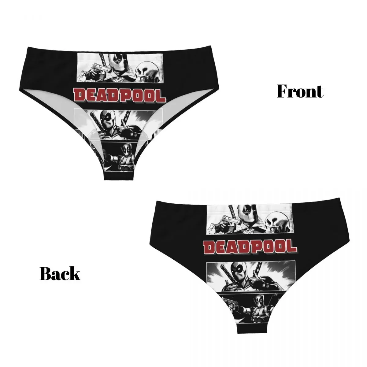 Aangepaste Vrouwen Deadpool Poëet Boxes Slipje Stretch Slips Ondergoed