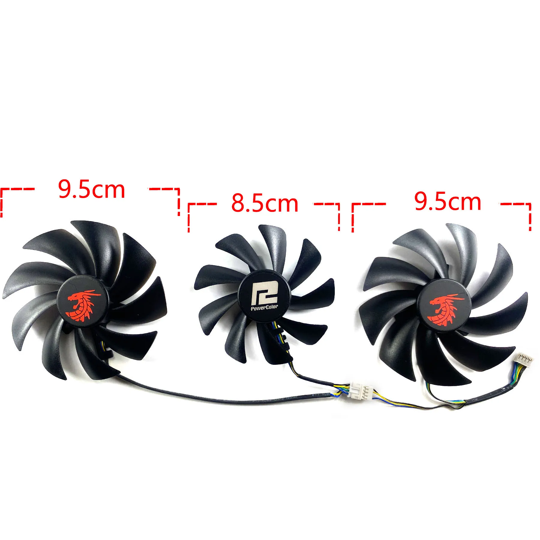 New For POWERCOLOR Radeon RX6800 6800XT Red Dragon Graphics Card Replacement Fan